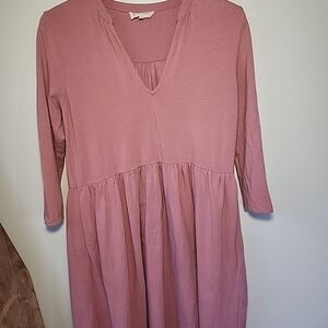 Synergy Organic Clothing Pink Midi Dress